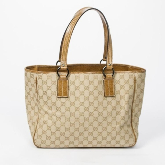 Gucci Tote CanvasMeasurements: 10.4"L x 7.6"W x 3. - Picture 1 of 8